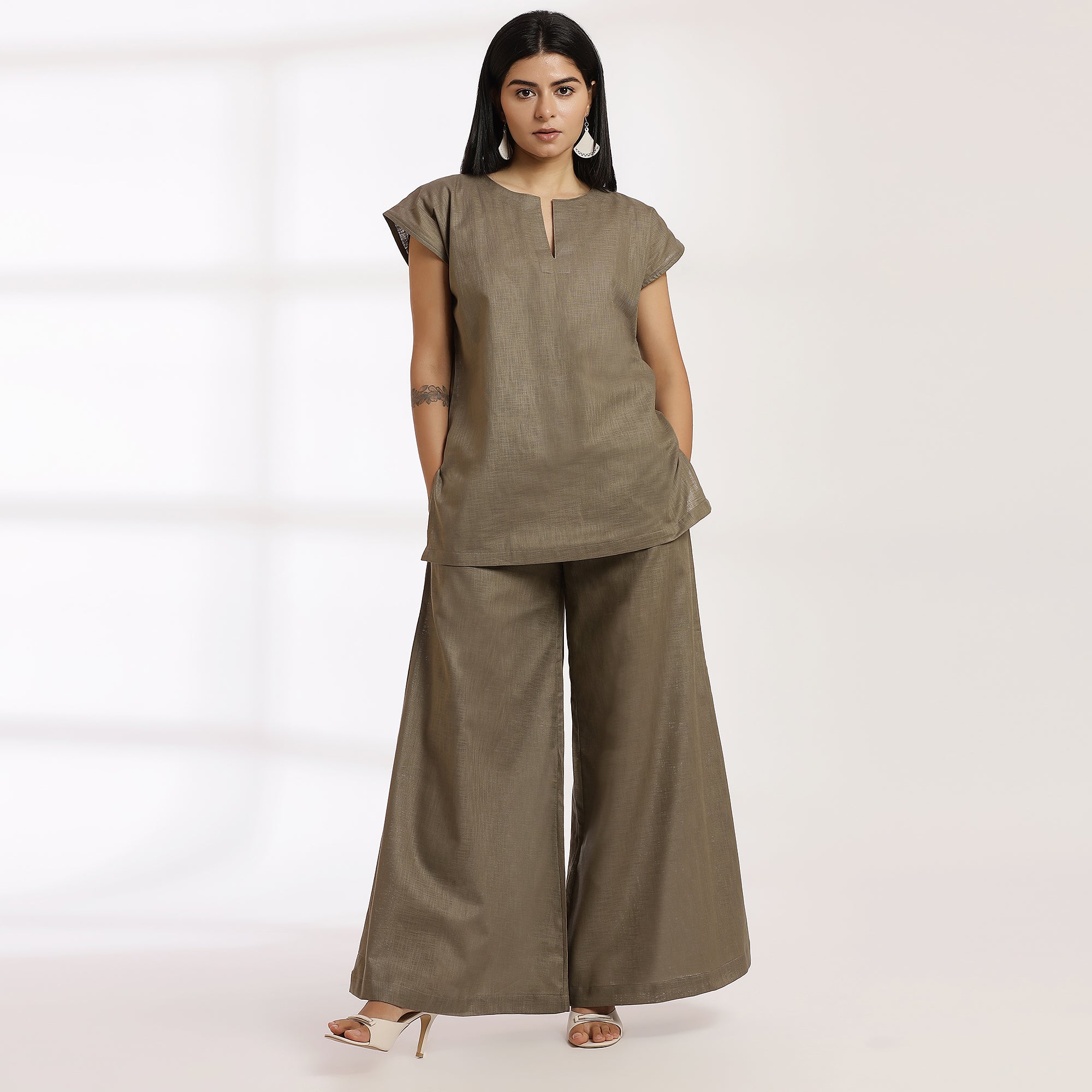 Breakaway- Grey Cotton Co-Ord Set