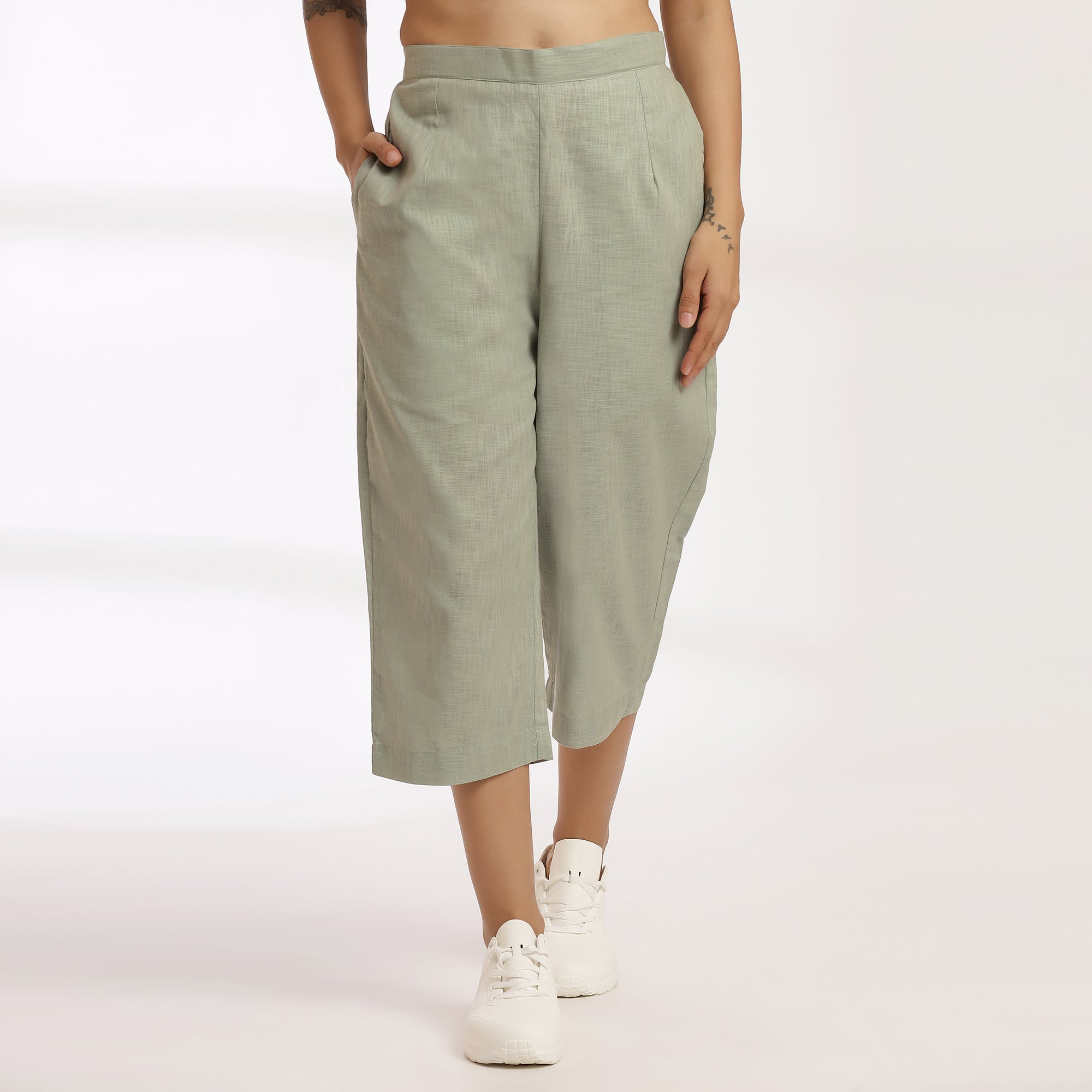 Defy - Cropped Wide-Leg Culottes