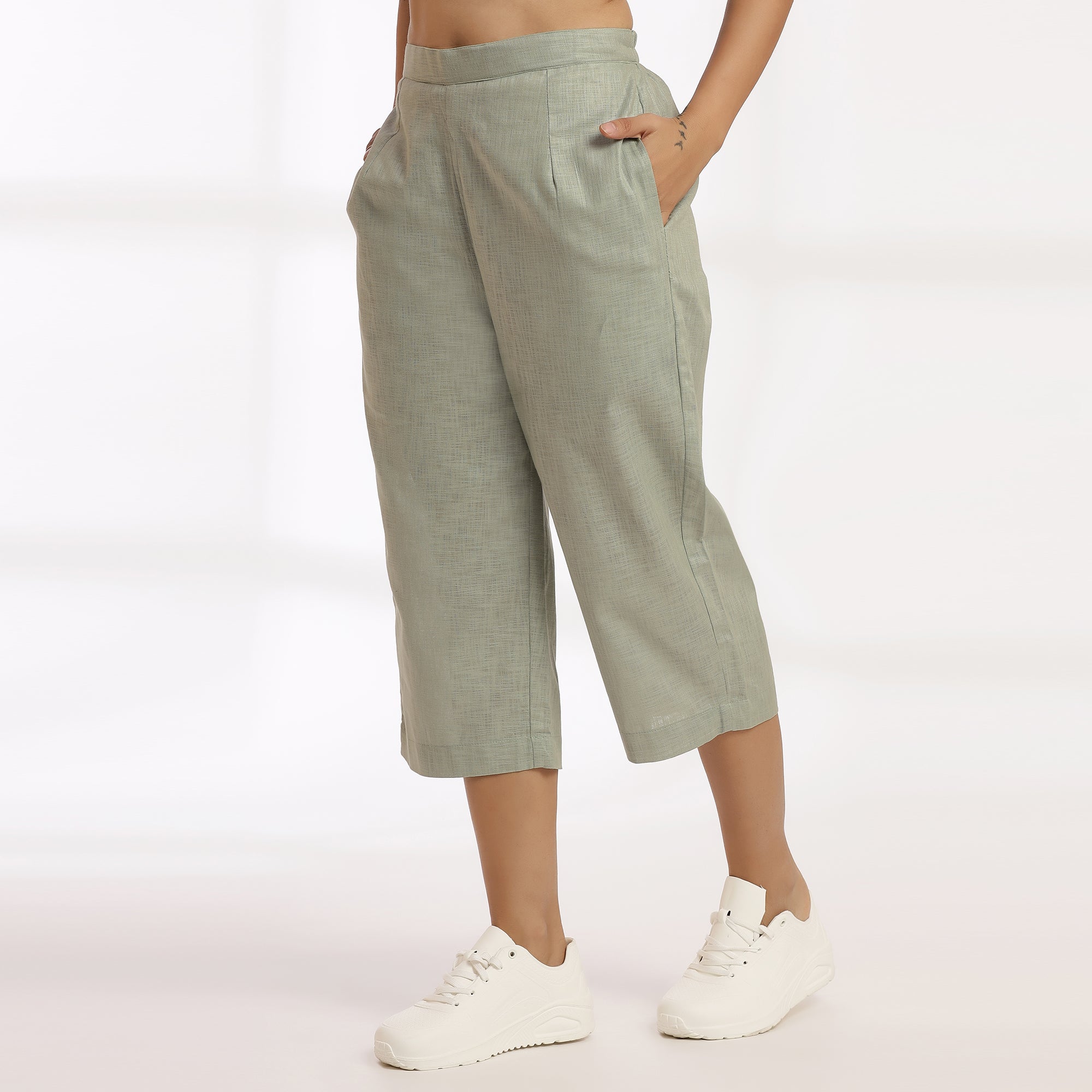 Defy - Cropped Wide-Leg Culottes