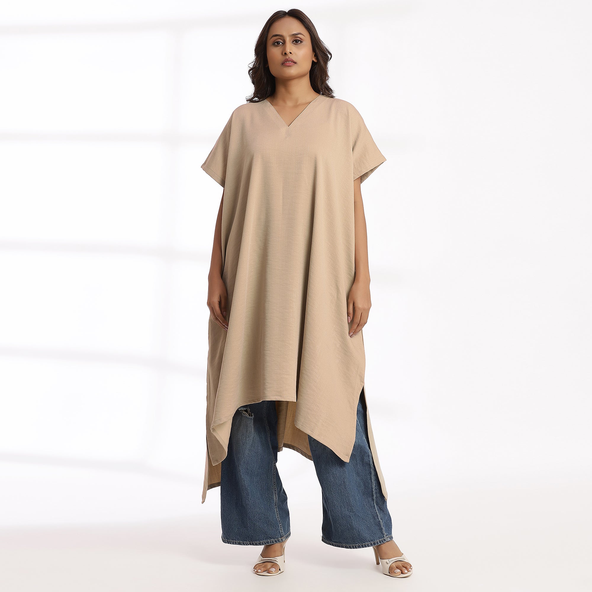 Everyday- Elegant V-Neck Kaftan Dress