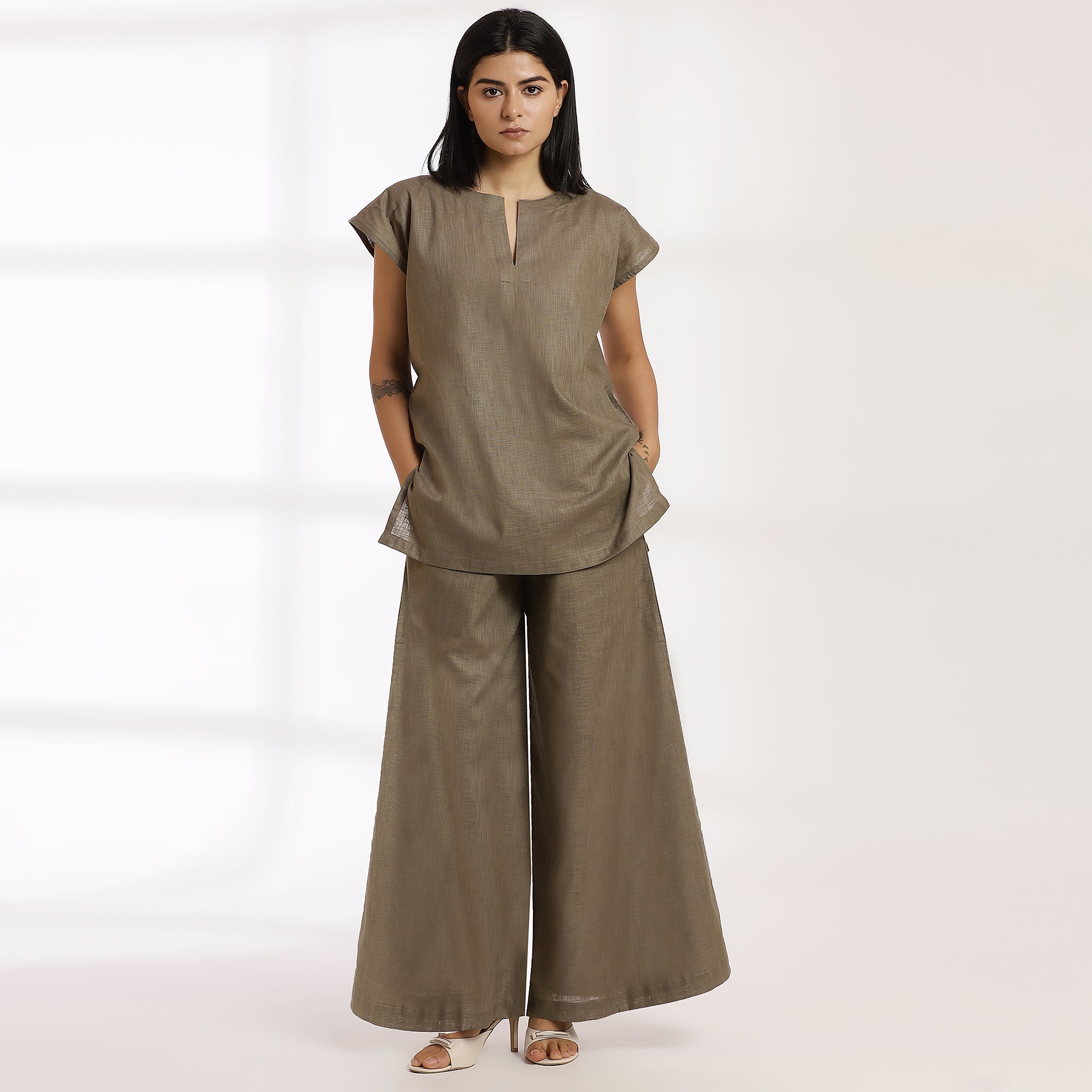 Breakaway- Grey Cotton Co-Ord Set