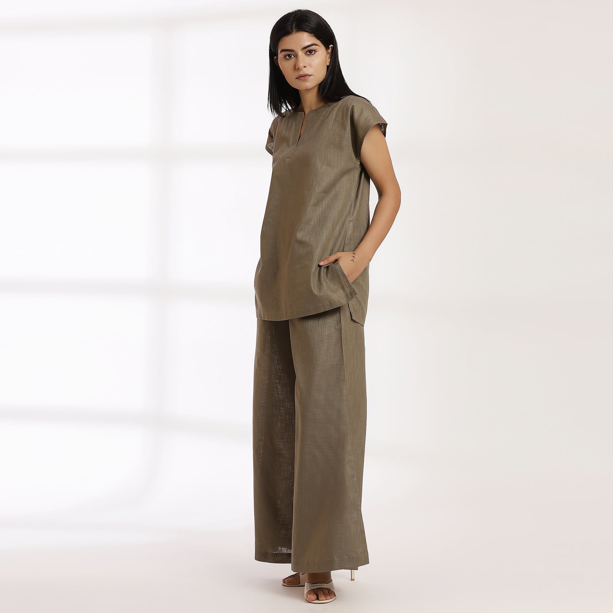 Breakaway- Grey Cotton Co-Ord Set