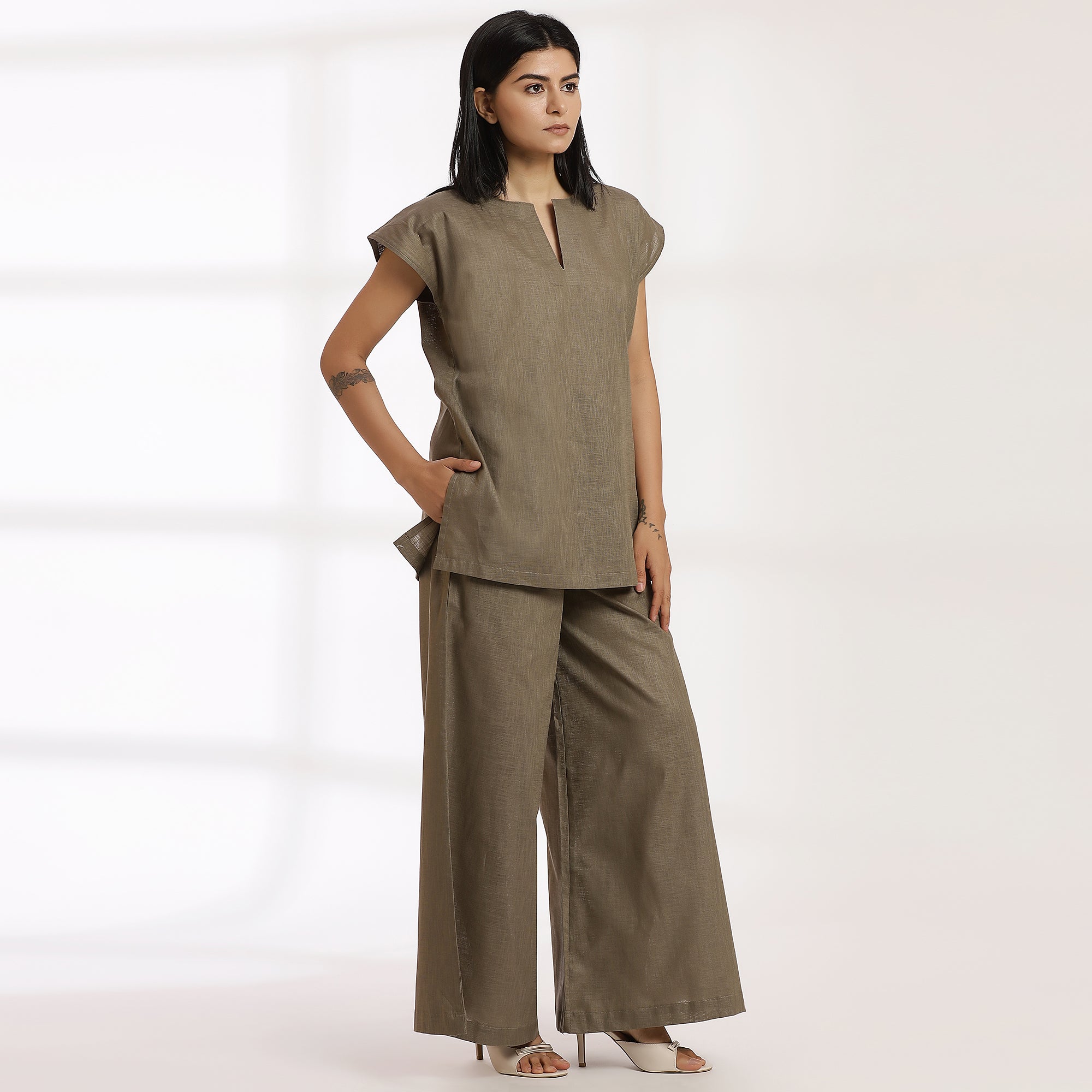Breakaway- Grey Cotton Co-Ord Set
