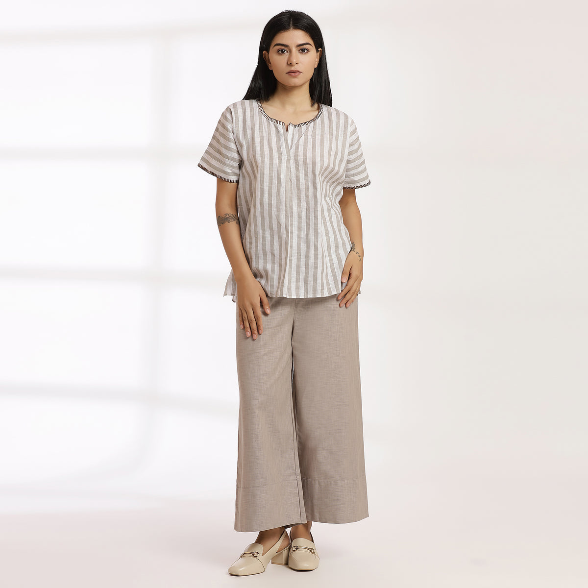 Sukoon Strip- Neutral Vibe ensuring ease movement and all-day comfort.