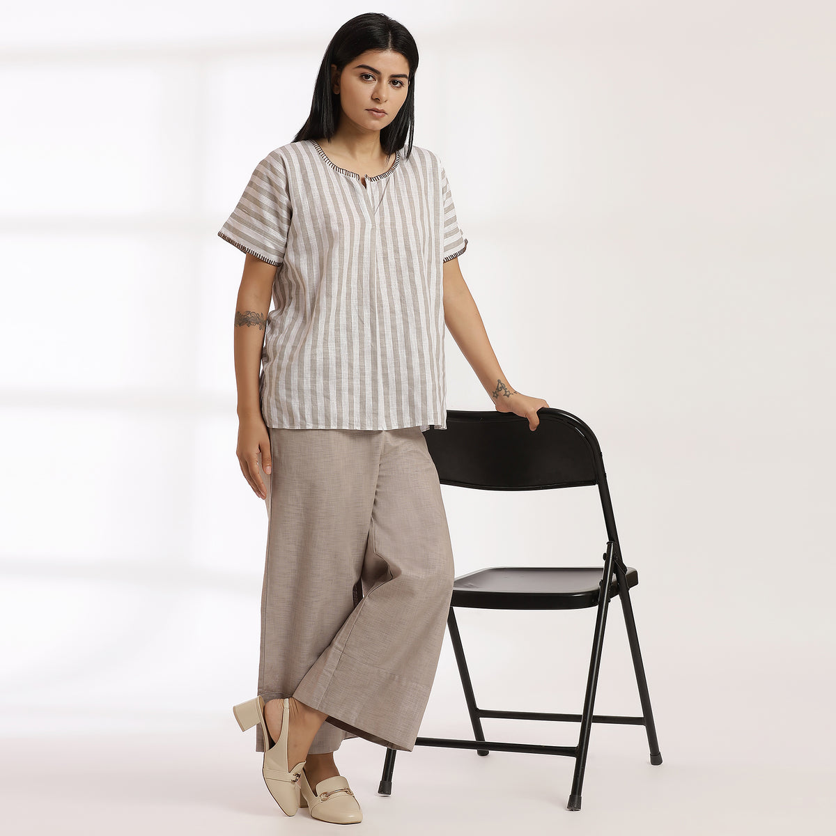 Sukoon Strip- Neutral Vibe ensuring ease movement and all-day comfort.