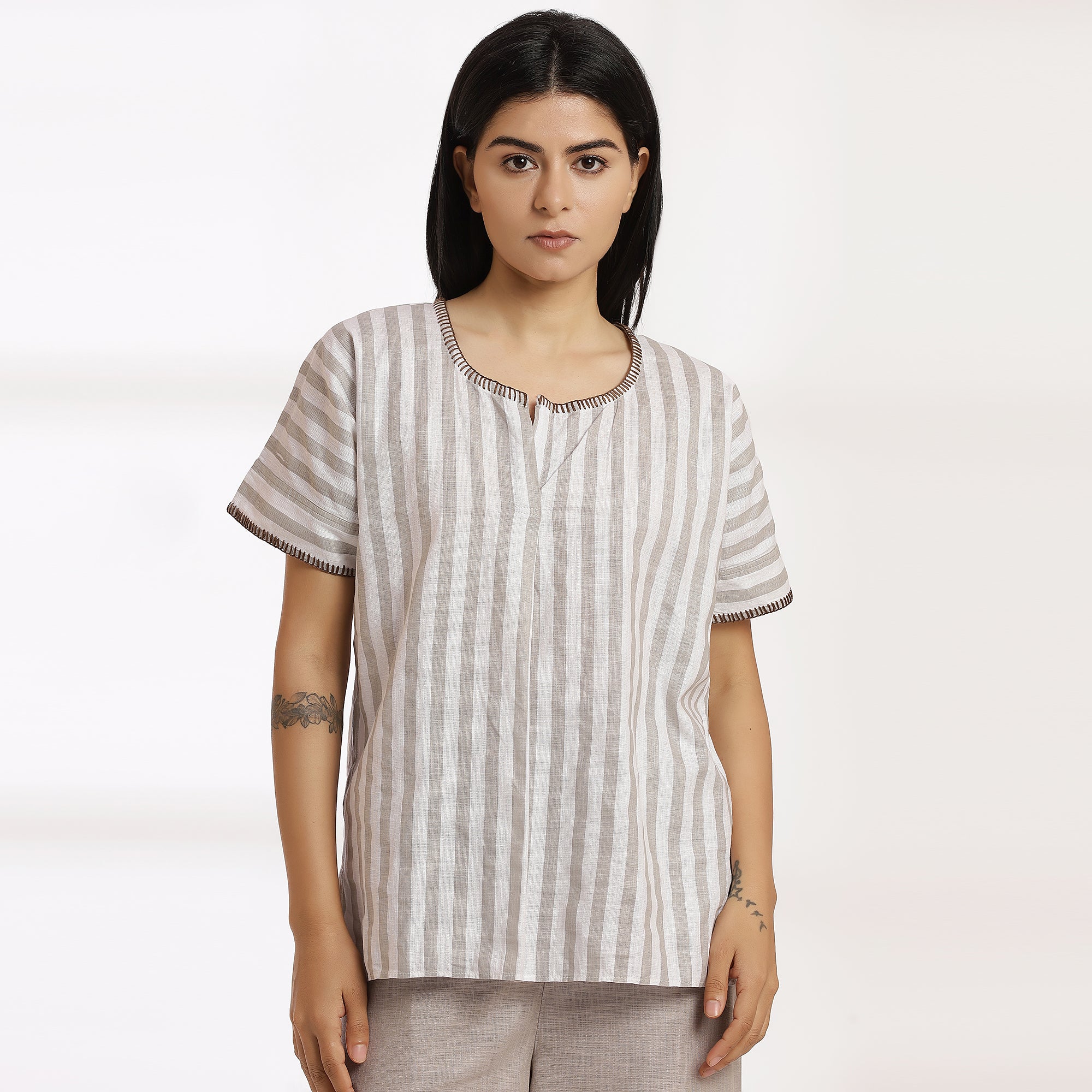 Sukoon Strip- Neutral Vibe ensuring ease movement and all-day comfort.