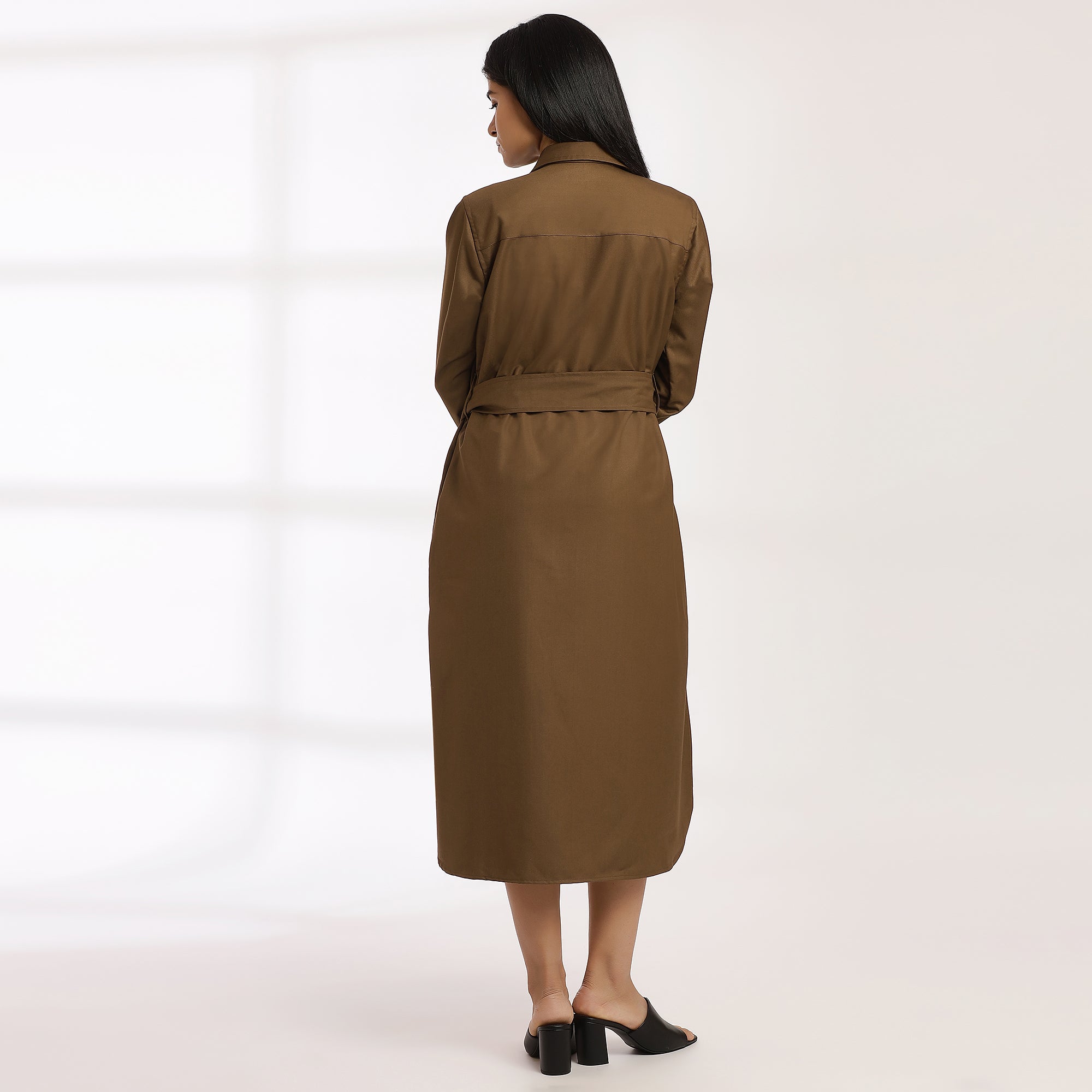 Riot - Mustard Midi dress for casual days