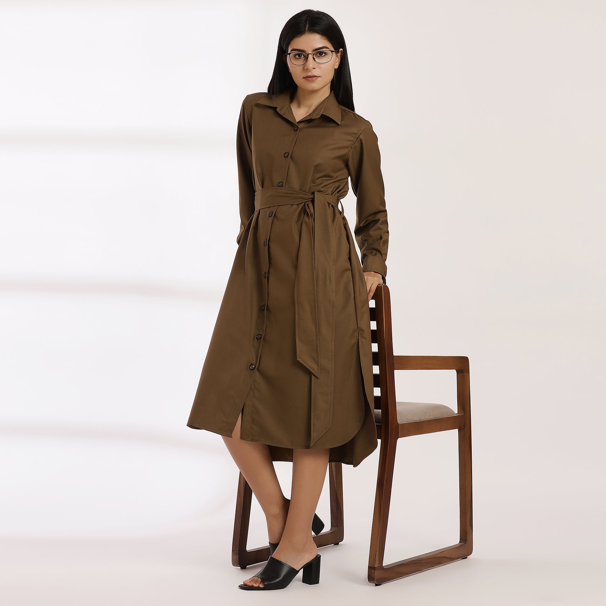 Riot - Mustard Midi dress for casual days