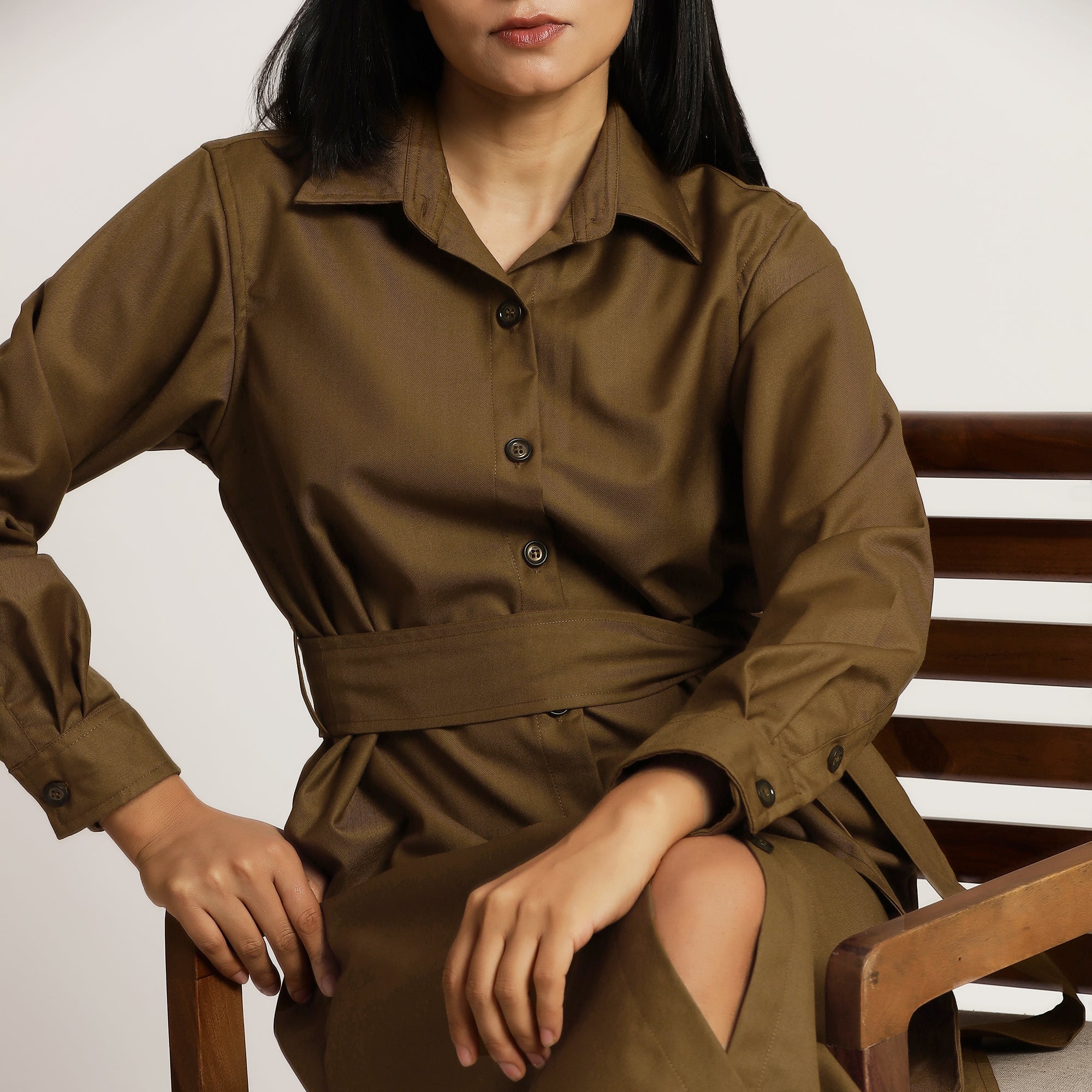 Riot - Mustard Midi dress for casual days