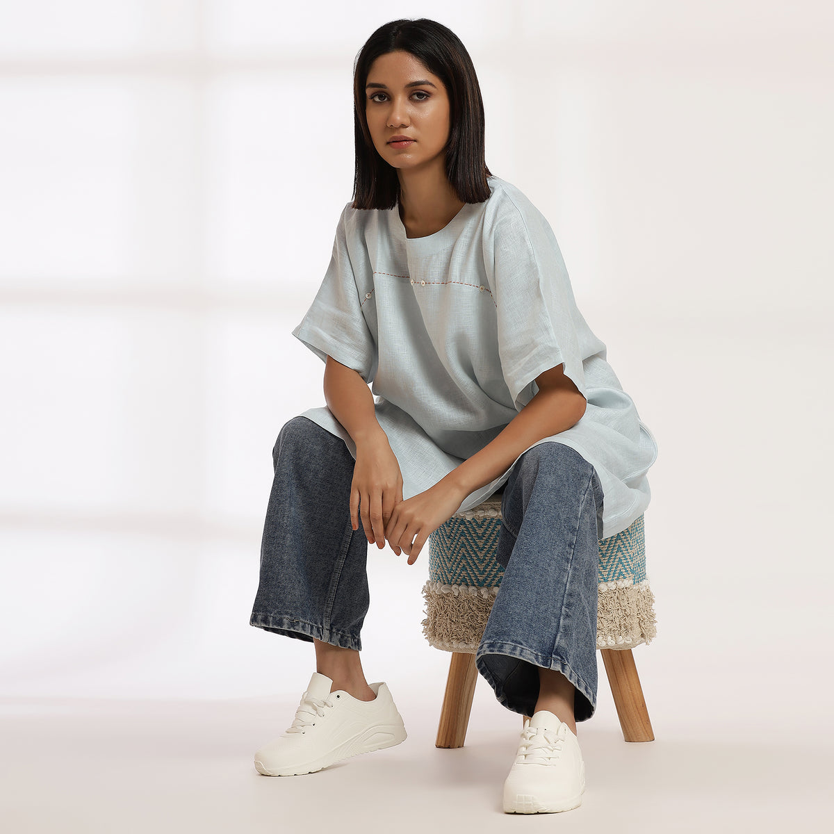 Unbound- Soft Sheen Cotton Silk Dress