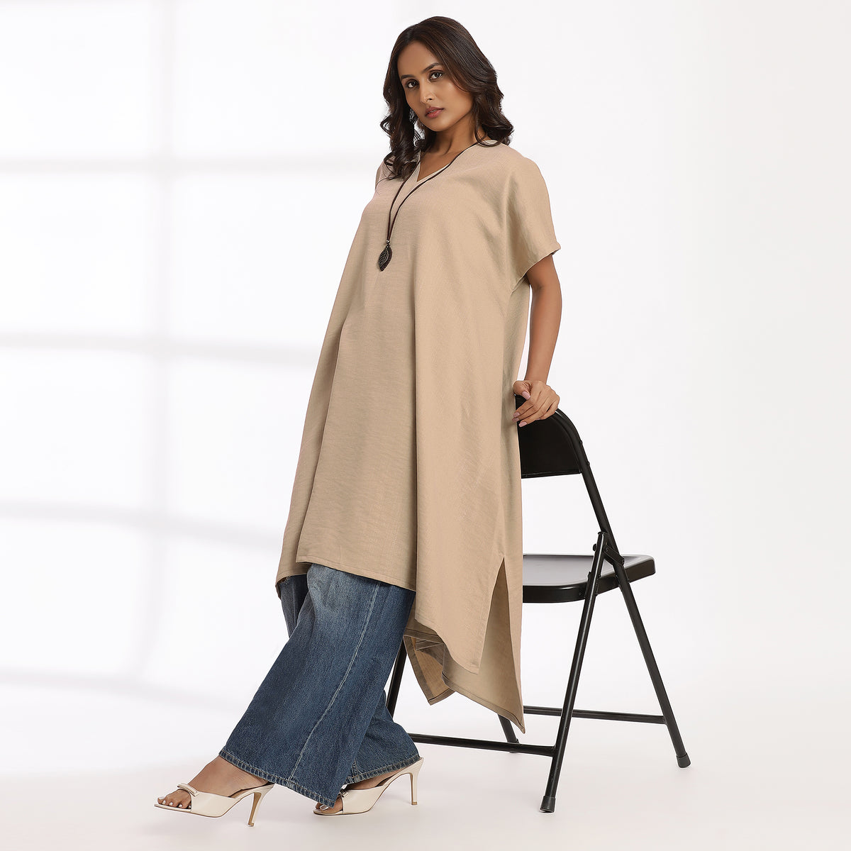 Everyday- Elegant V-Neck Kaftan Dress
